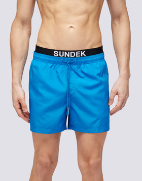 LIGHT POLY SHORT SWIMSHORTS WITH ELASTIC WAIST