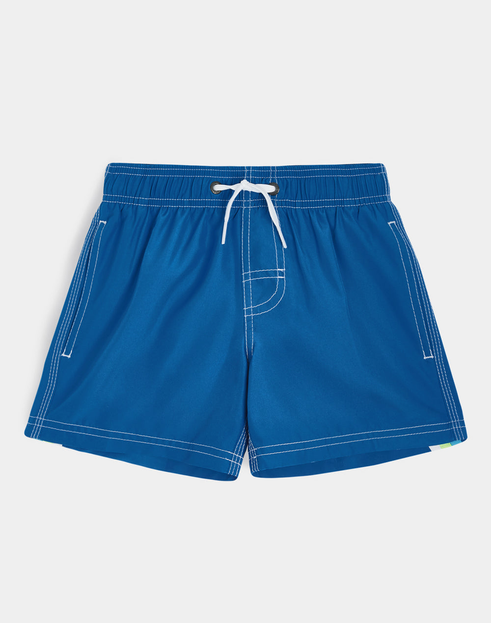 ICONIC TAFFETA STRETCH WAIST SWIM TRUNKS