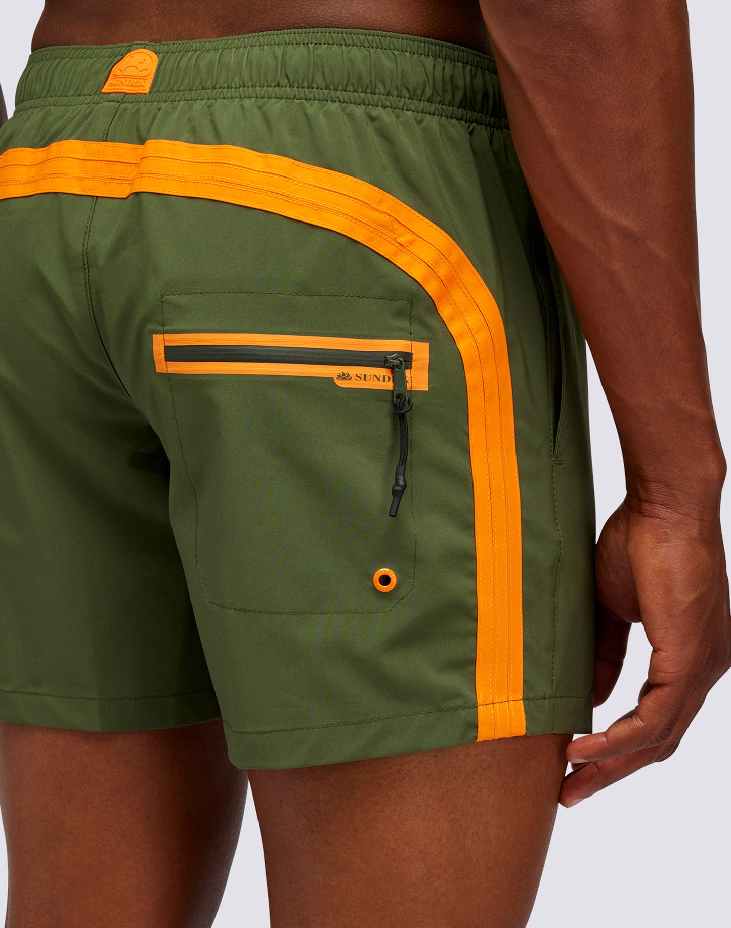 SHORT SWIMSHORTS WITH STRETCH ELASTIC WAIST WITH POCKET