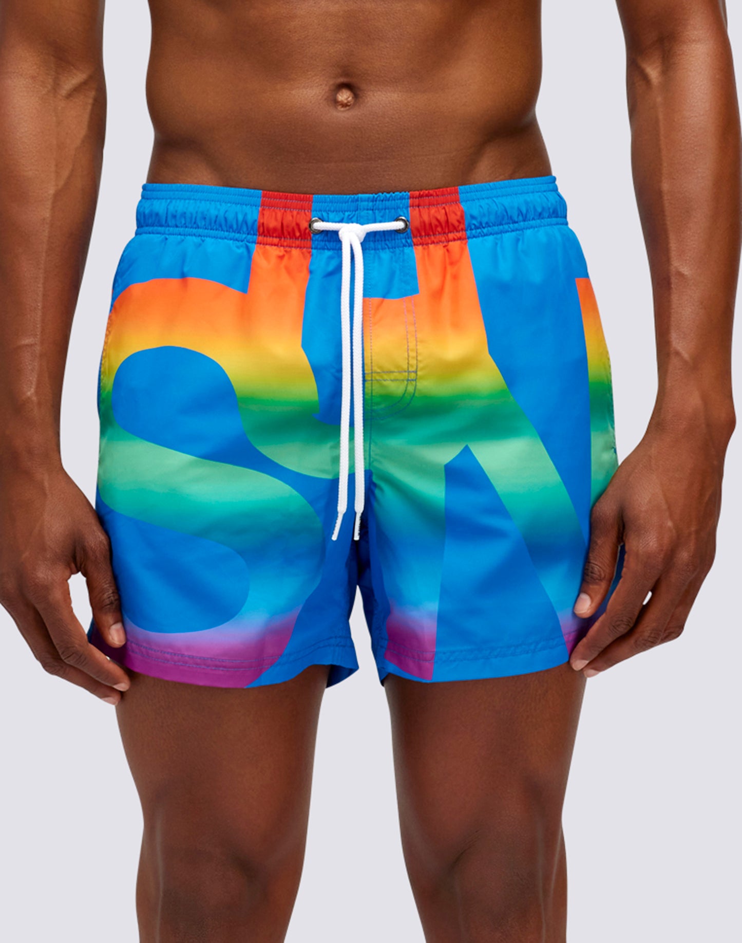 SWIMSHORTS WITH MACRO LOGO PRINT