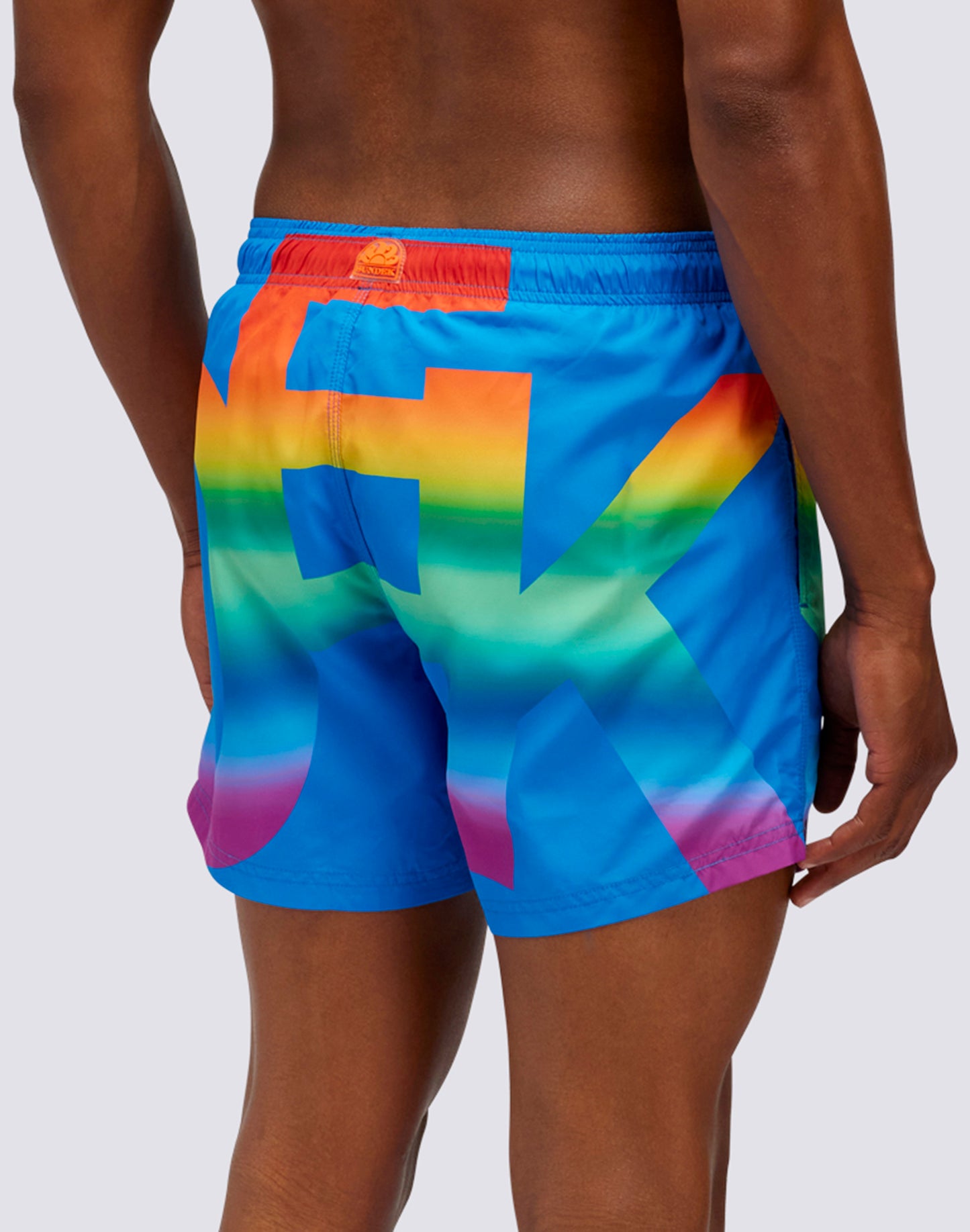 SWIMSHORTS WITH MACRO LOGO PRINT