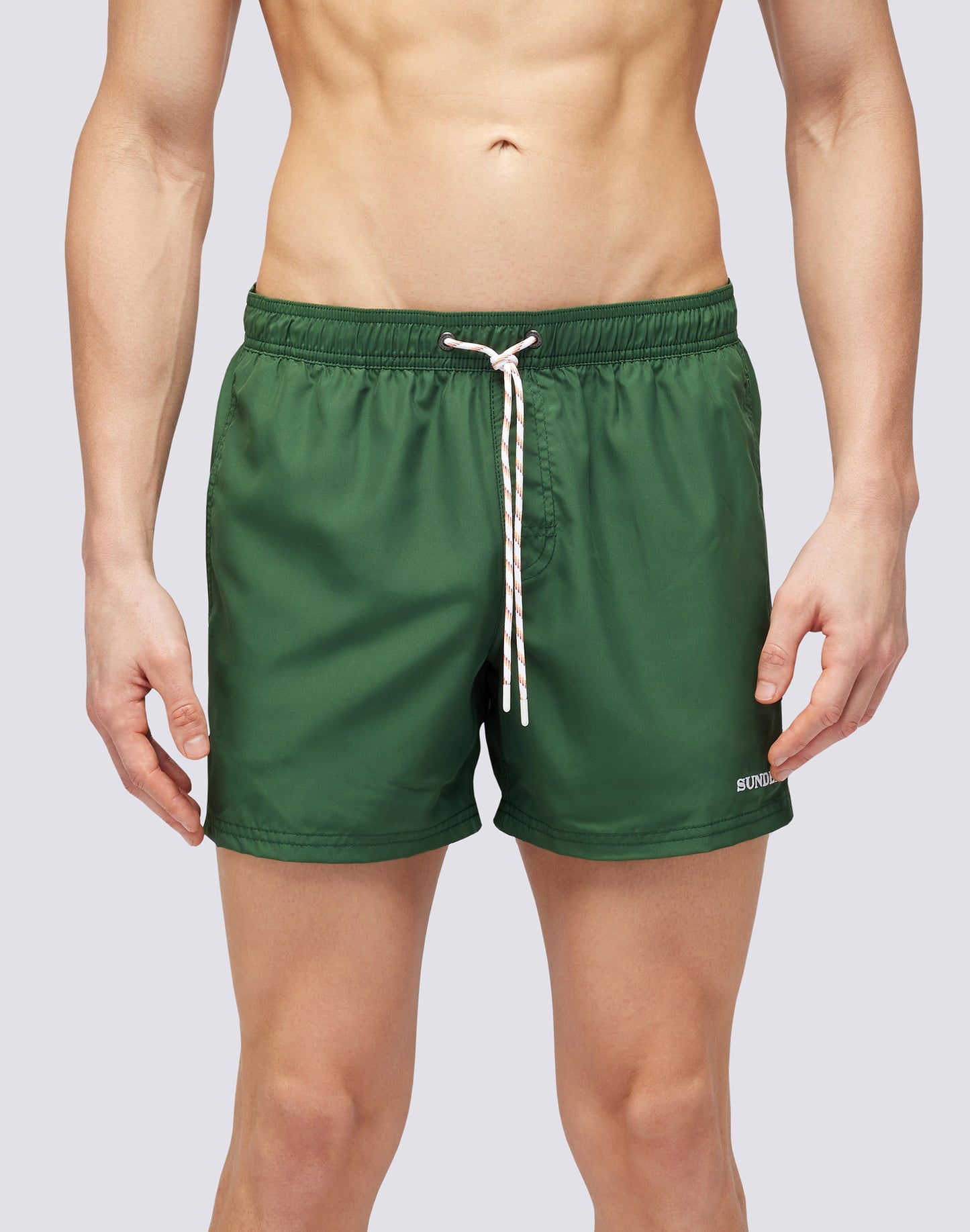 SHORT SWIMSHORTS WITH ELASTIC WAIST IN REPREVE® RECYCLED POLYESTER