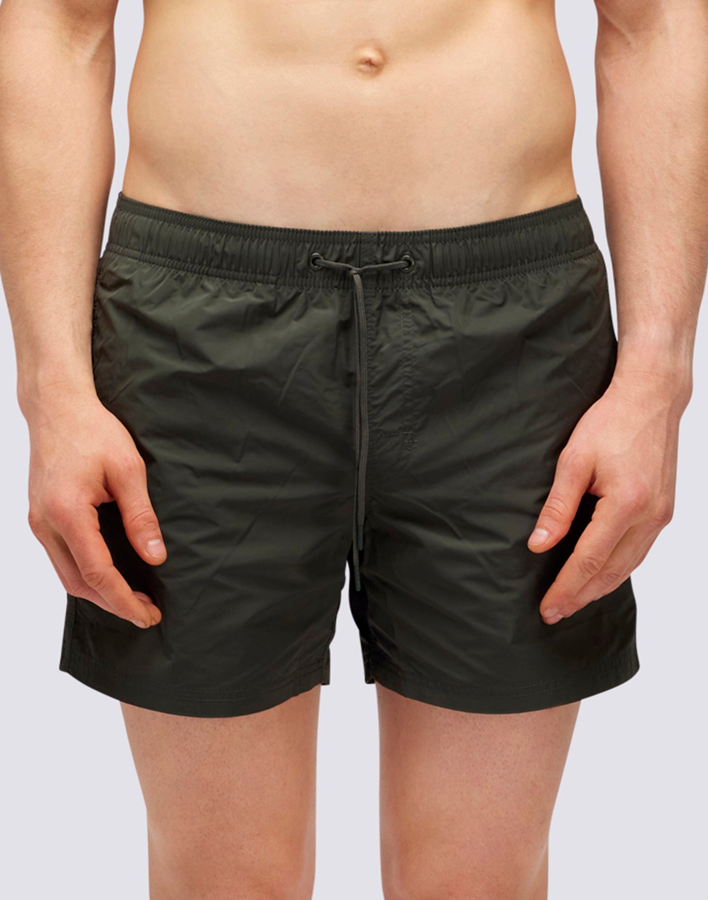 MEMORY STRETCHED WAIST SWIM TRUNKS