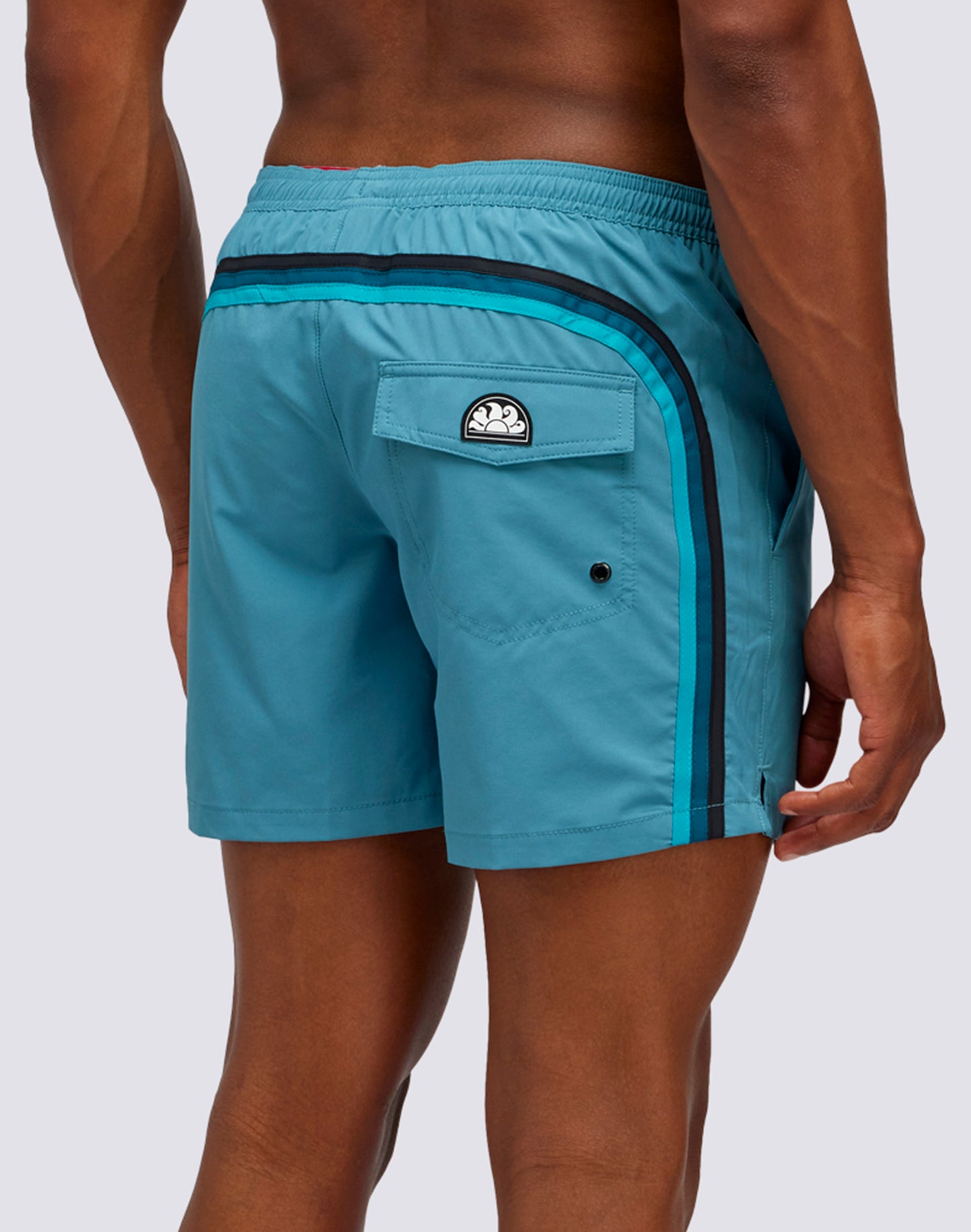 SHORT SWIMSHORTS WITH STRETCH ELASTIC WAIST