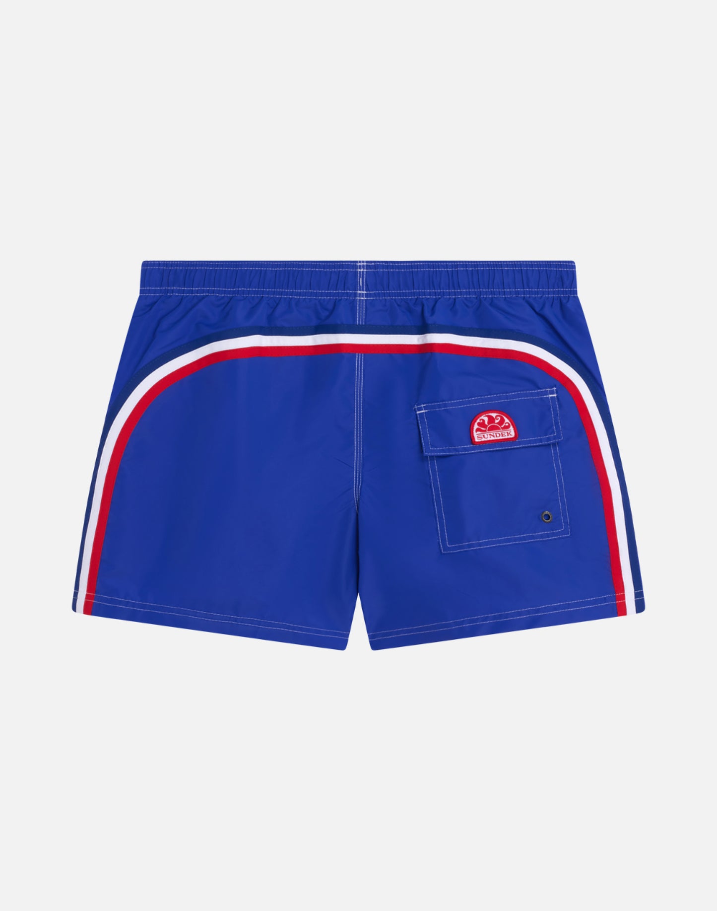 SHORT SWIM SHORTS WITH AN ELASTICATED WAISTBAND ICONIC TAFFETA FRANCE FLAG