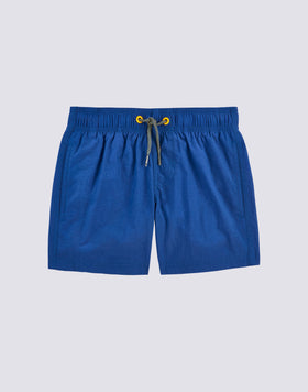 CRINKLED SHORT ELASTIC WAIST SWIMSUIT