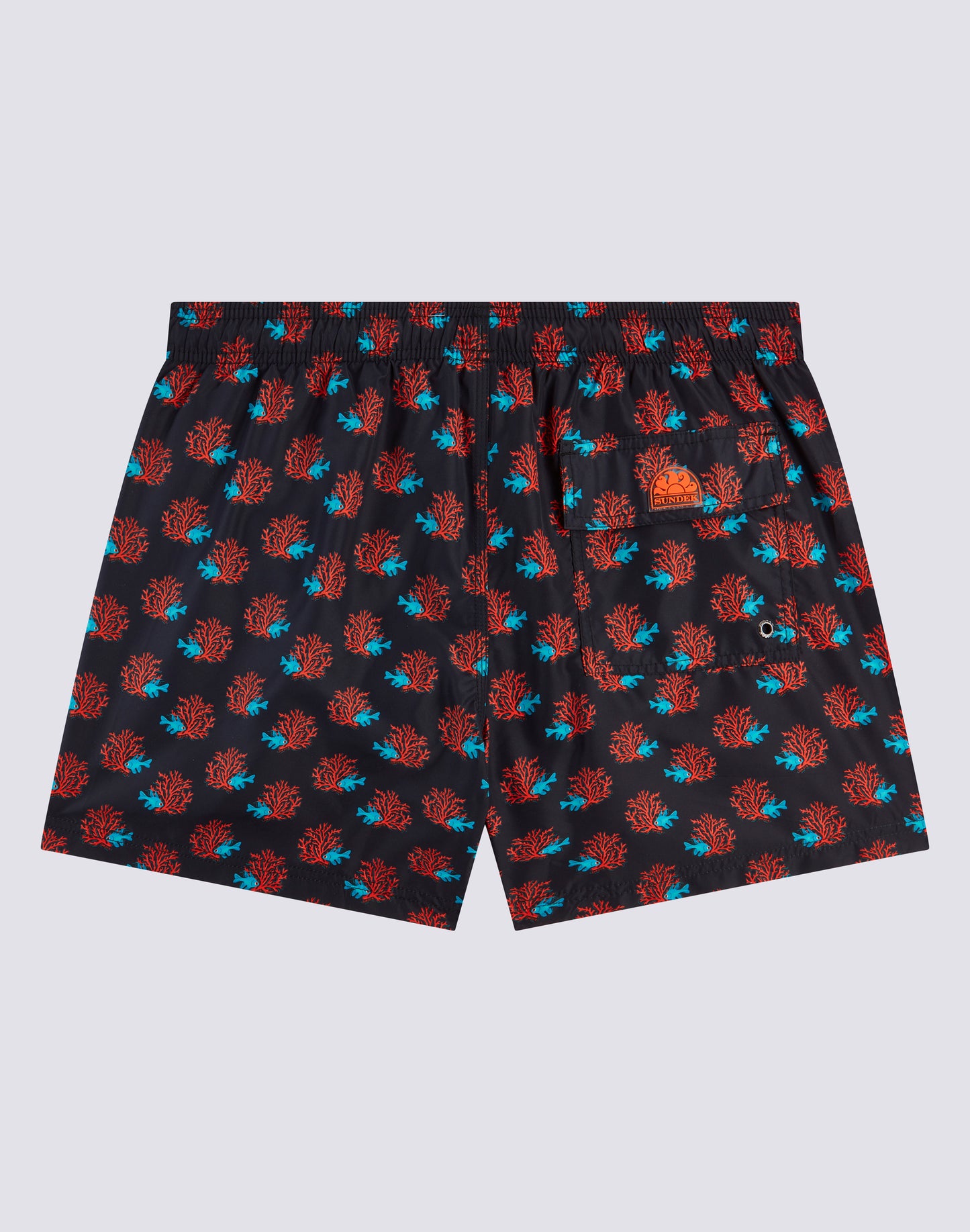 SEABED MICROPRINT ELASTICATED WAIST SHORT SWIMSHORTS