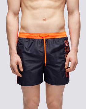 ICONIC TAFFETA SHORT SWIMSHORTS WITH CONTRAST PIPING