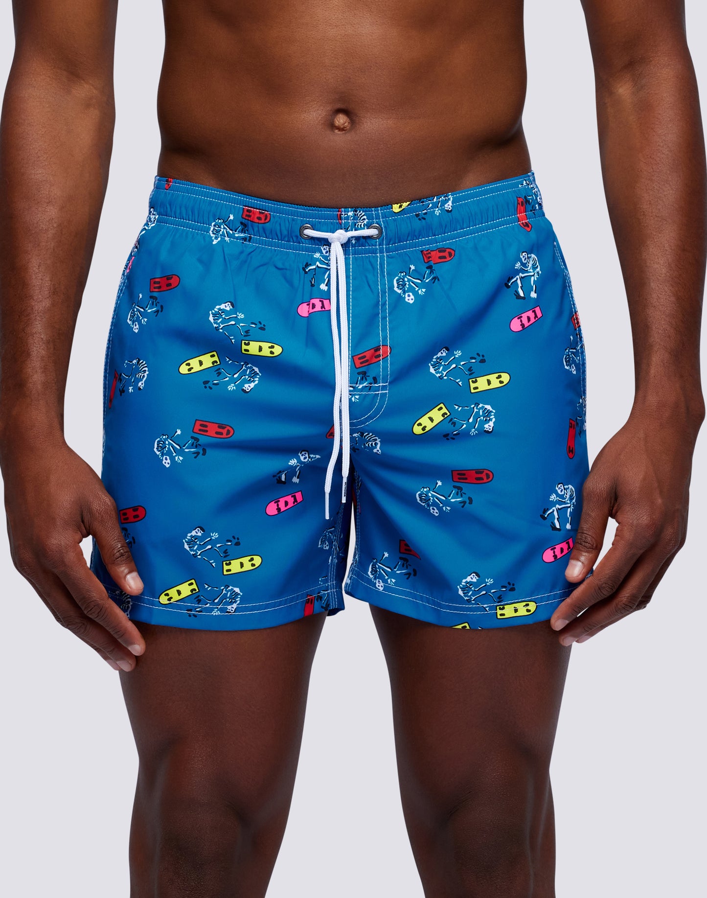 SWIM SHORTS PRINT SKELETON OLLIE REPREVE®