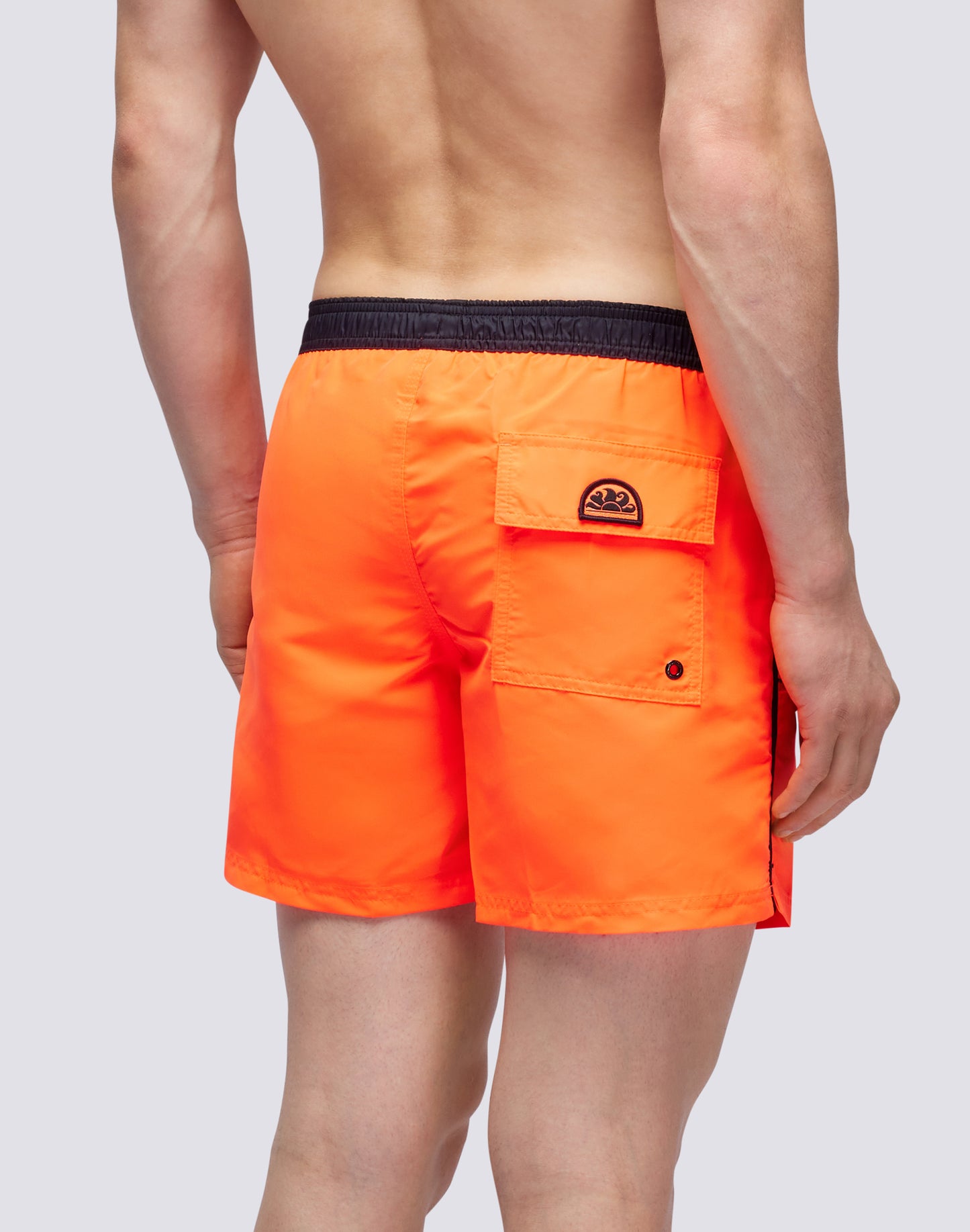 ICONIC TAFFETA SHORT SWIMSHORTS WITH CONTRAST PIPING