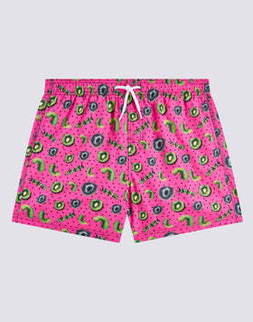 KIWI BOOST MICROPRINT ELASTICATED WAIST SHORT SWIMSHORTS