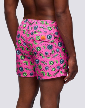 KIWI BOOST MICROPRINT ELASTICATED WAIST SHORT SWIMSHORTS