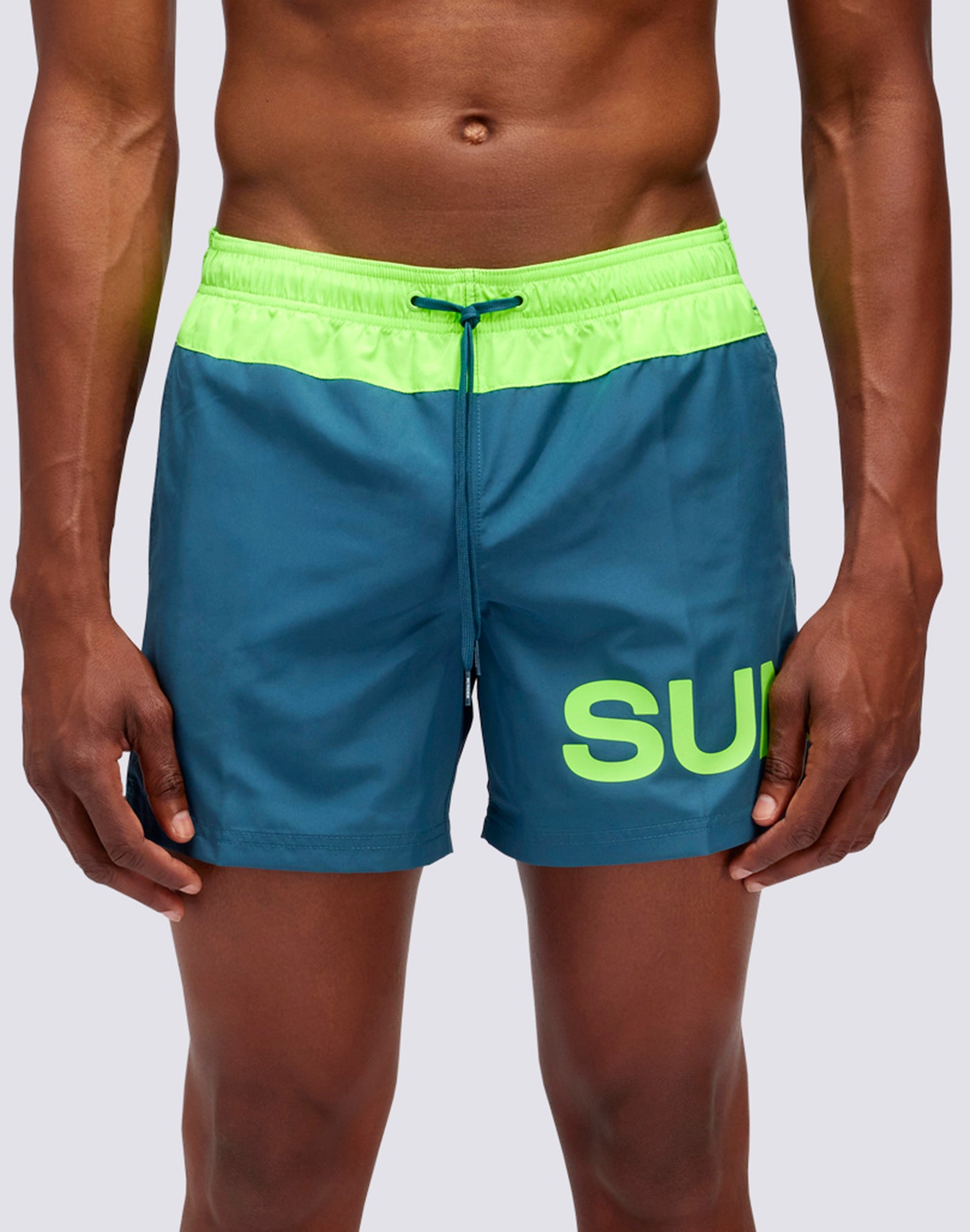 LIGHT POLY SHORT SWIMSHORTS WITH ELASTIC WAIST