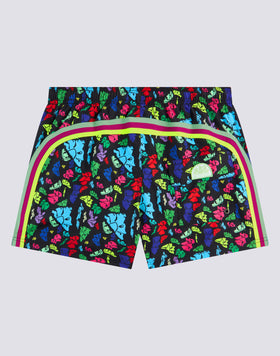 SWIM SHORTS PRINT EVER CHANGING LOGO REPREVE®