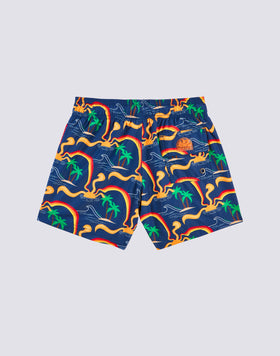 SHORT SWIMSHORTS WITH ELASTIC WAIST WITH SUNSHINE PRINT