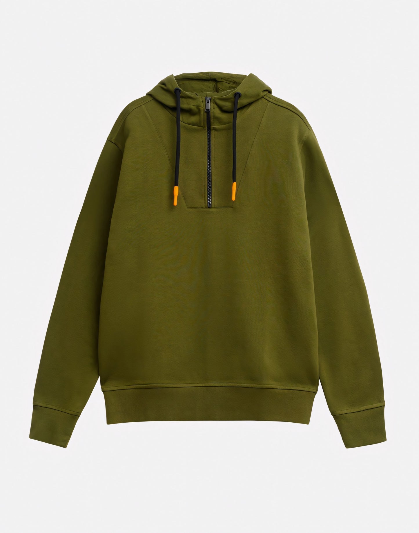 3/4 ZIPPER HOODED SWEATSHIRT