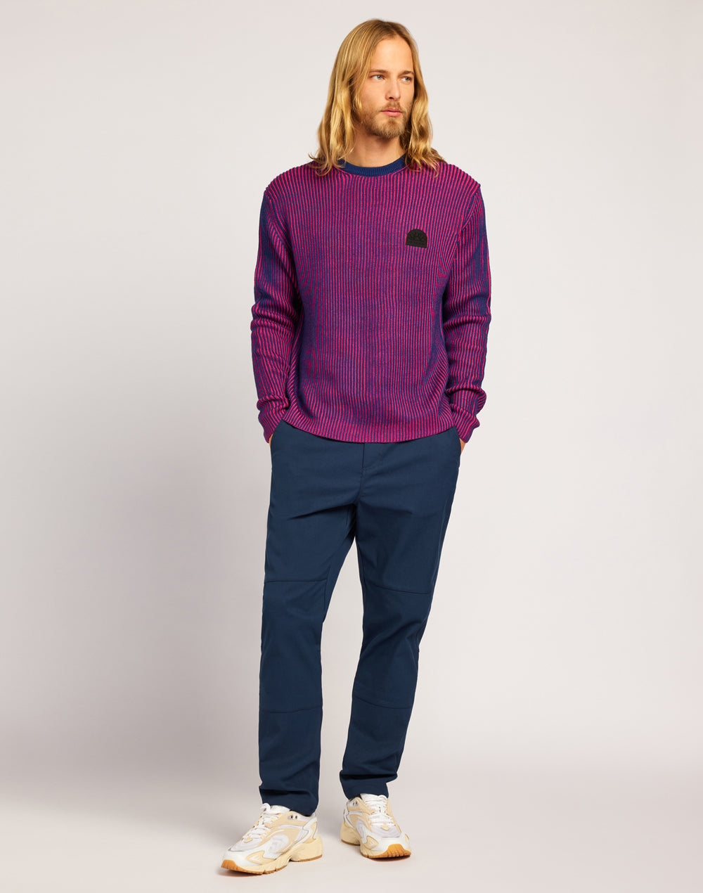 MERINO WOOL MOULINÉ SWEATER