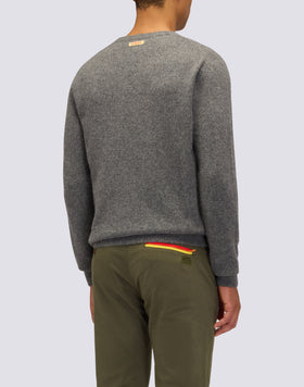 MEN'S CREW NECK SWEATER IN WOOL BLEND