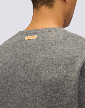 MEN'S CREW NECK SWEATER IN WOOL BLEND