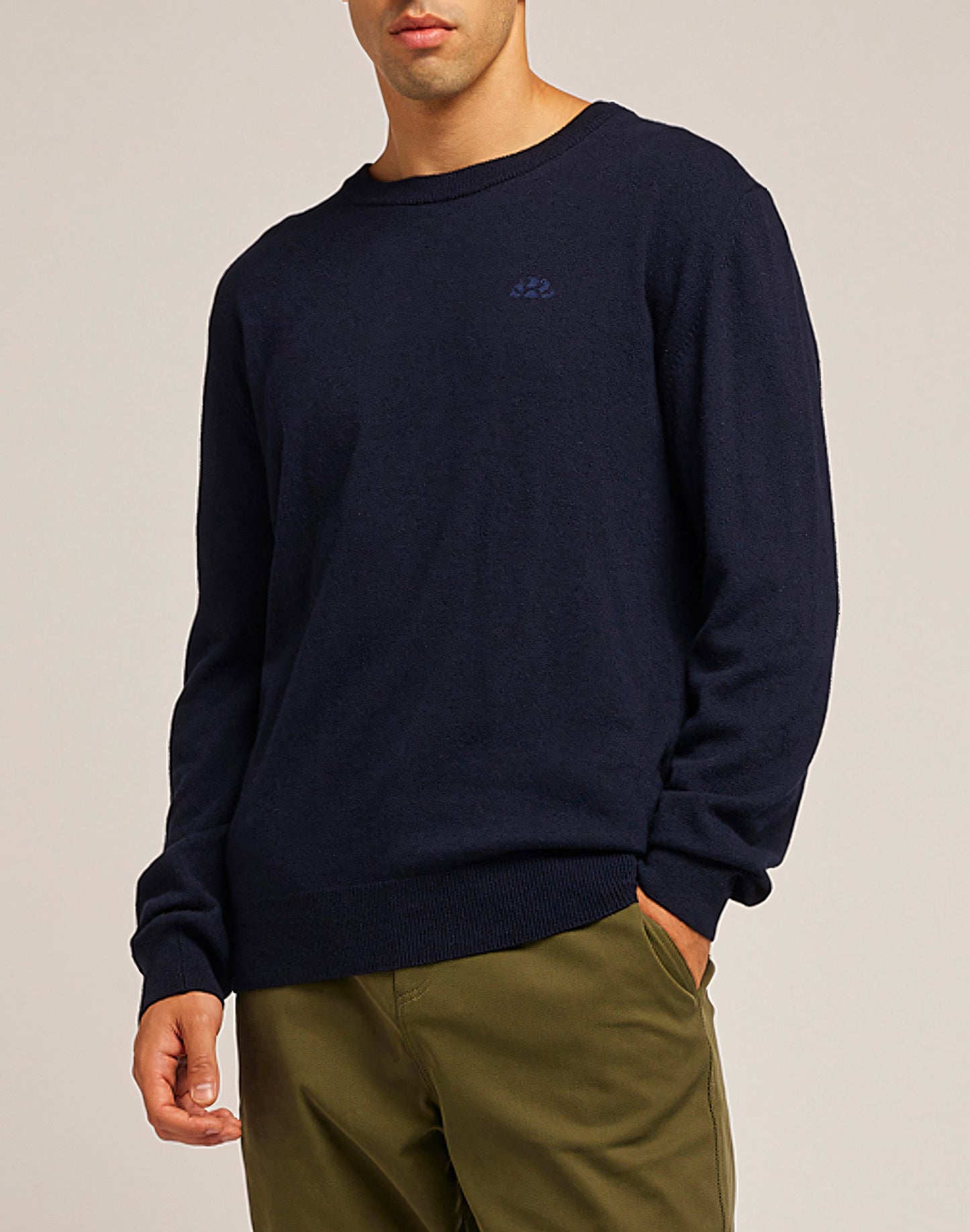 CASHMERE BLEND CREW-NECK JUMPER