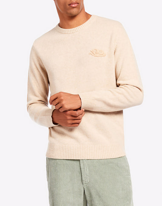 CREW NECK JUMPER WITH LOGO