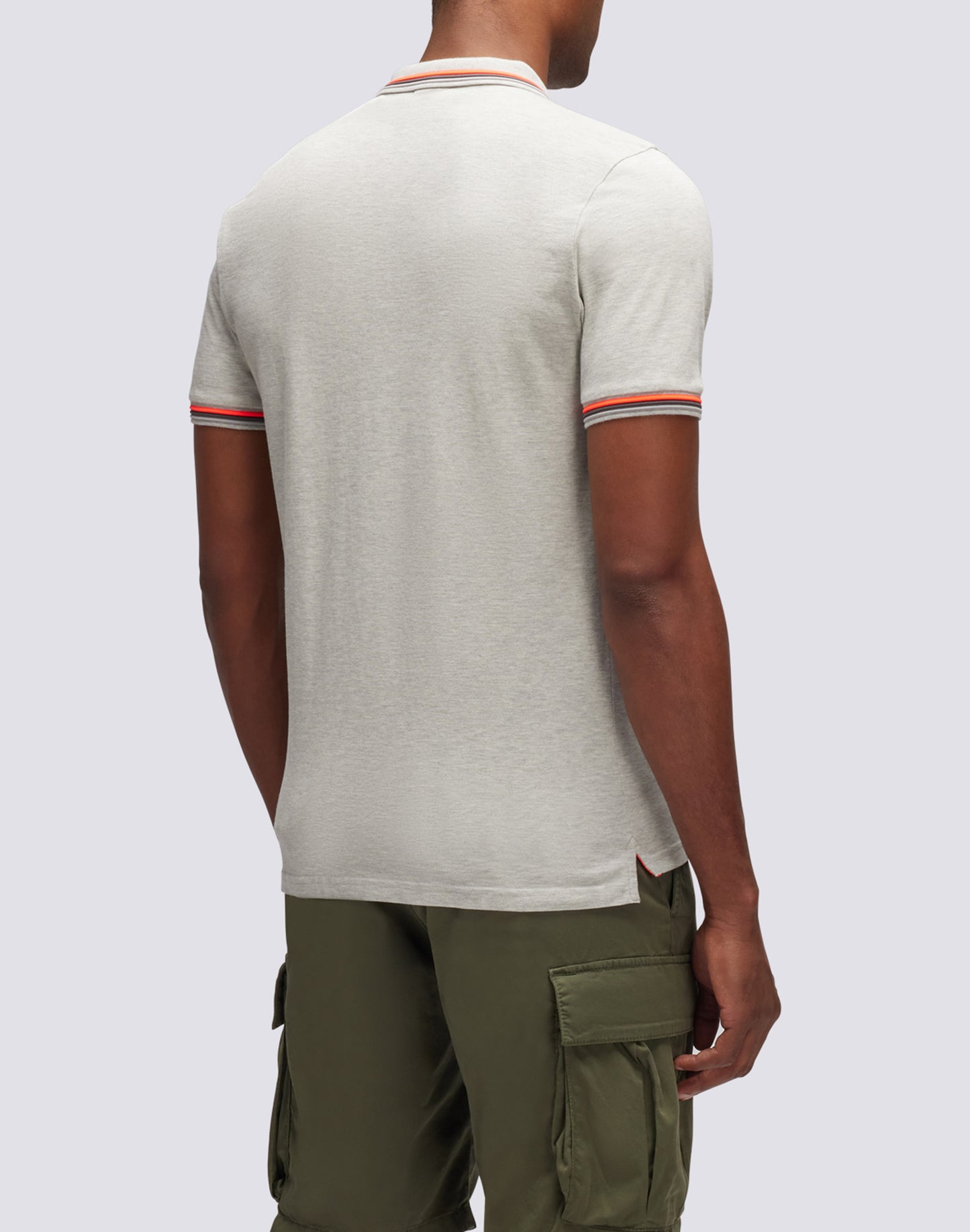 BRICE POLO SHIRT IN PIQUET COTTON WITH TRICOLOR DETAILS