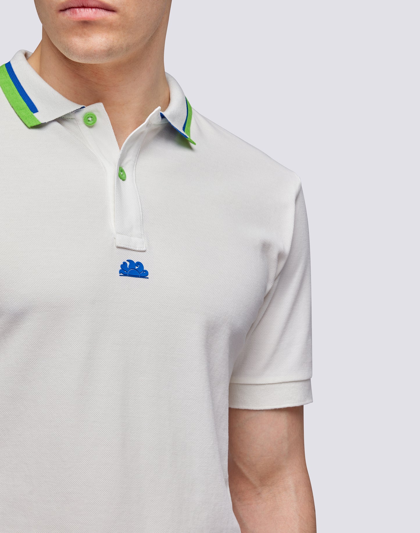 COMBINED PIQUET COTTON POLO SHIRT