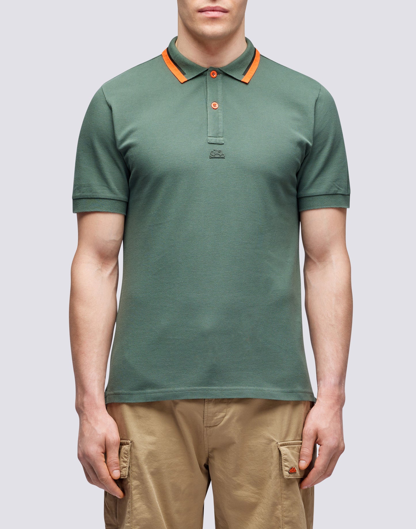 COMBINED PIQUET COTTON POLO SHIRT