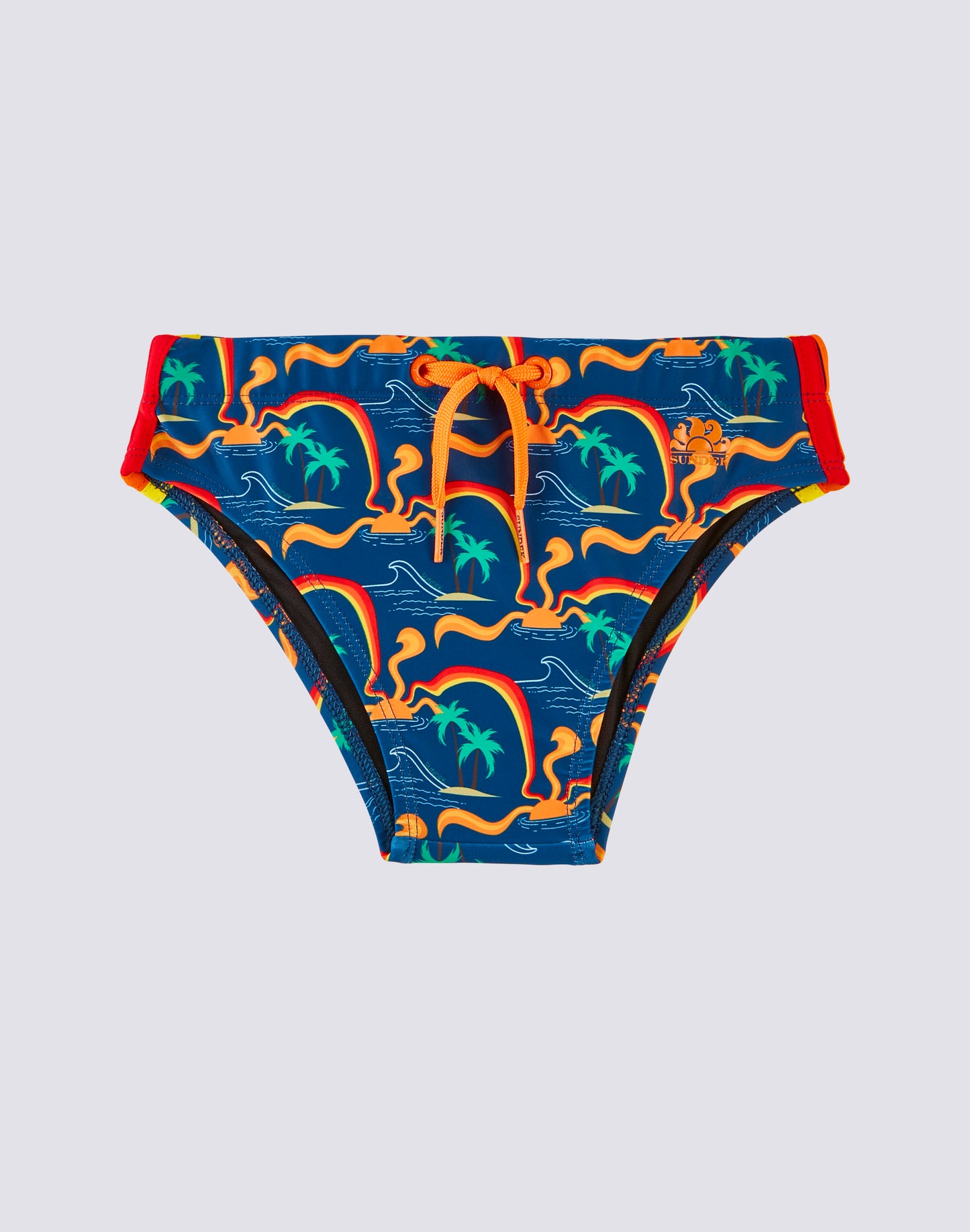 MINI DIWALTER SWIMMING BRIEF WITH RAINBOW SUNSHINE PRINT