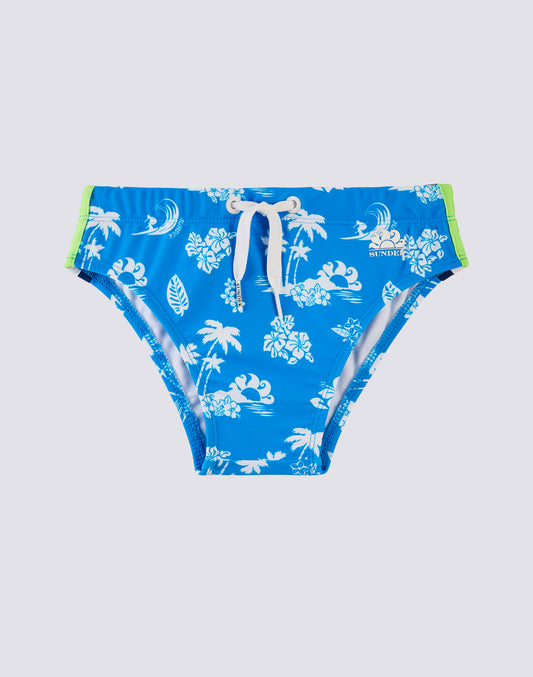 MINI DIWALTER SWIMMING BRIEF WITH KAILUA BIT PRINT