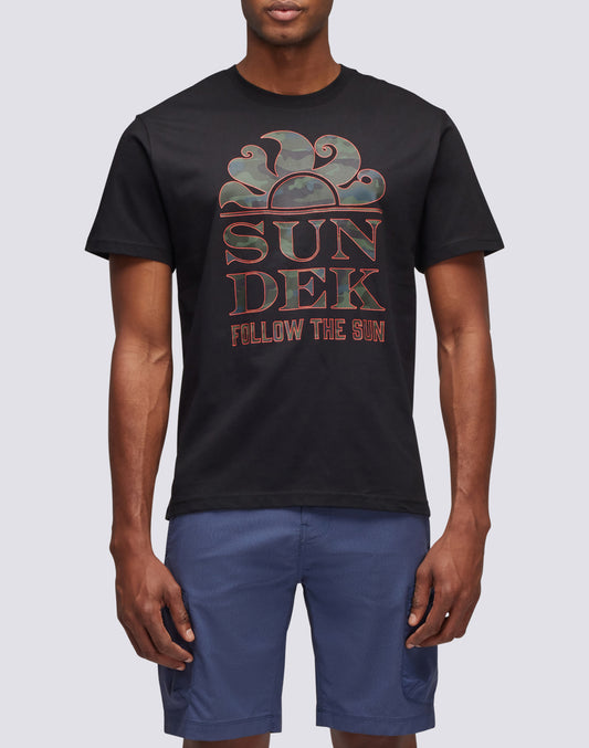 CAMOU FOLLOW THE SUN PRINT T-SHIRT