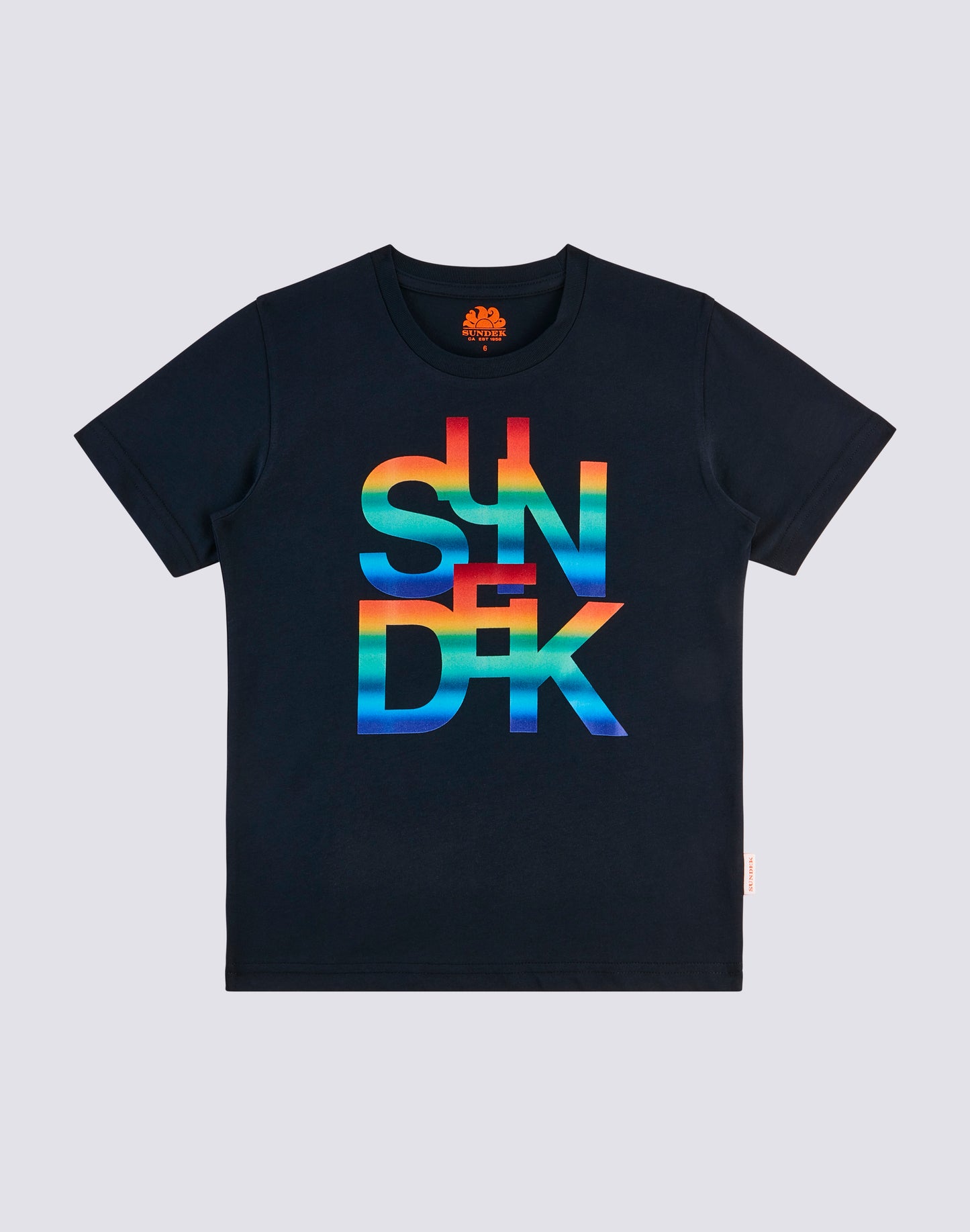 CREWNECK T-SHIRT WITH MULTICOLOR LOGO