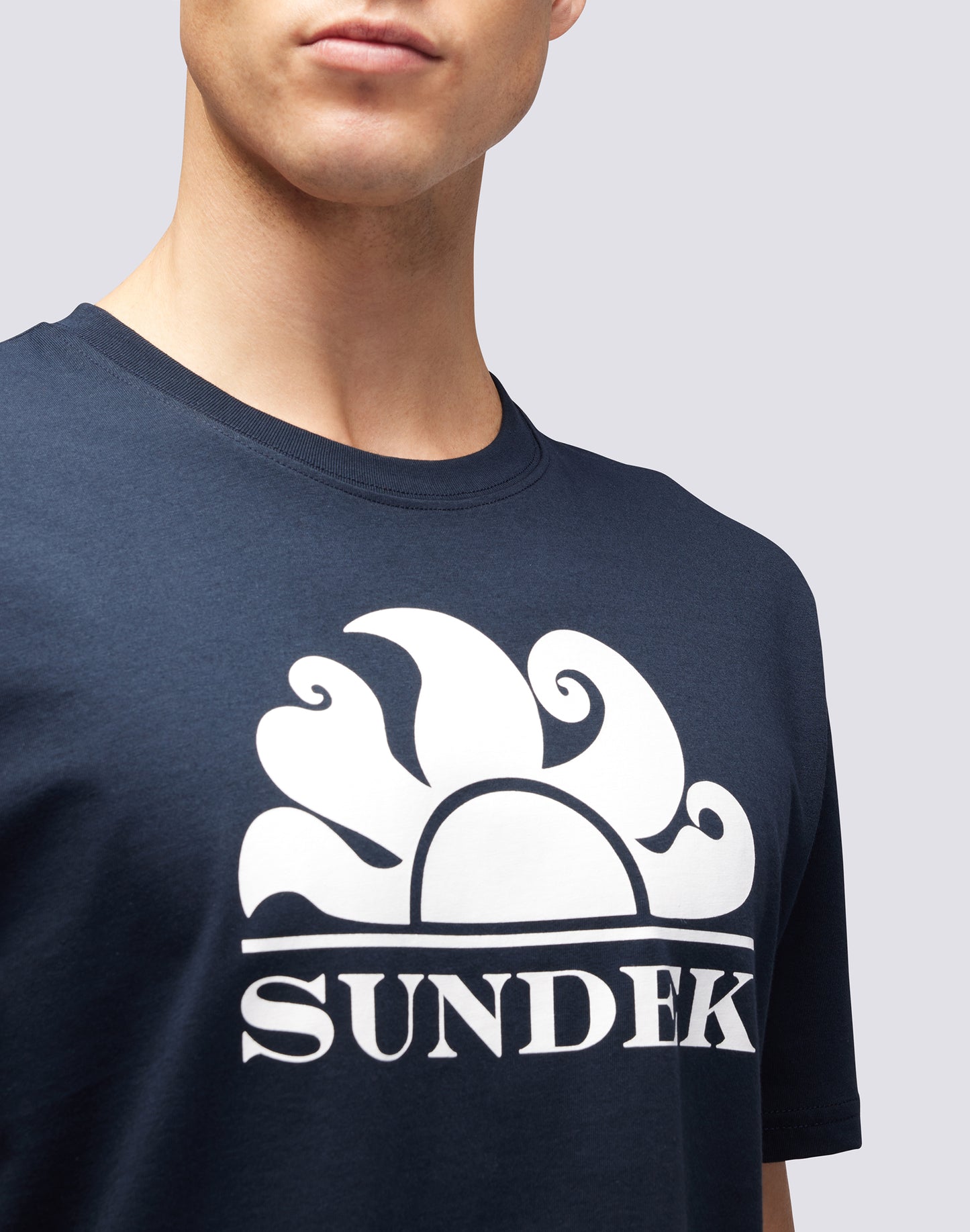 CREW NECK T-SHIRT WITH PRINTED LOGO