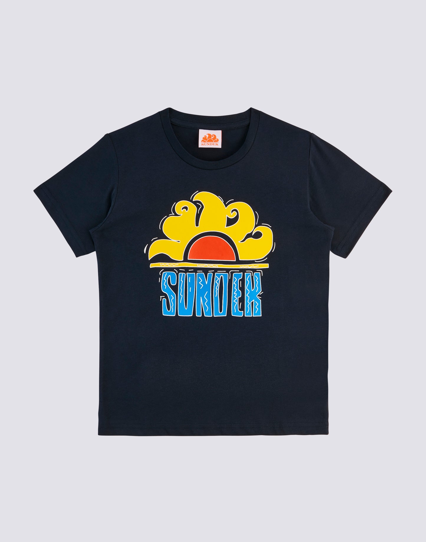 T-SHIRT WITH PRINTED SUNDEK LOGO