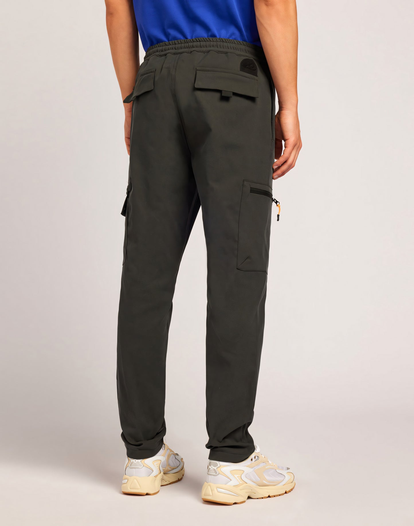 SEMI-STRETCH COTTON NYLON TROUSERS