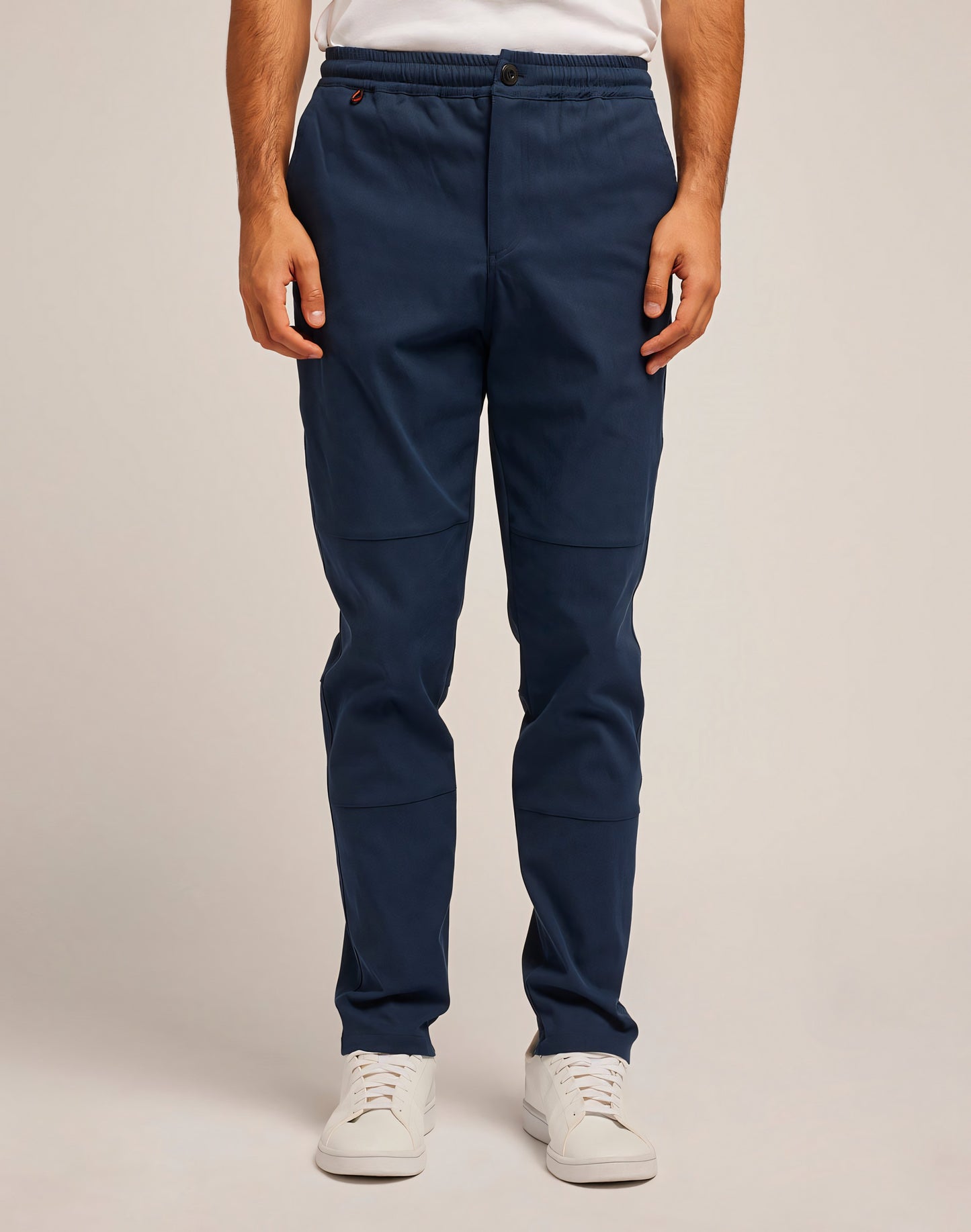 SEMI-STRETCH COTTON NYLON TROUSERS