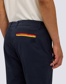TWILL STRETCH CHINO TROUSERS