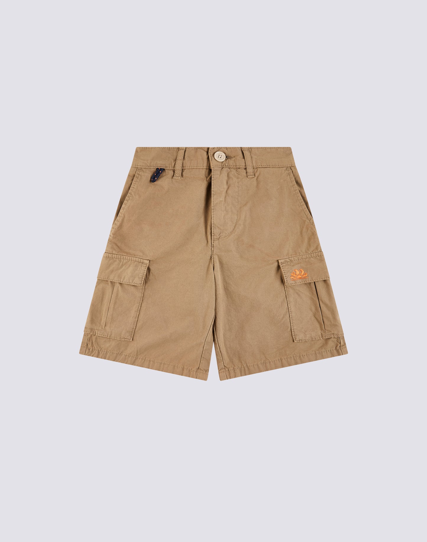 CARGO SHORTS IN GARMENT-DYED FABRIC WITH RAINBOW