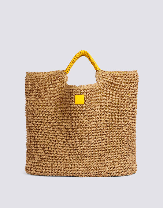 MAXI BAG IN WOVEN PAPER STRAW