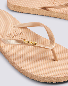 RUBBER FLIP-FLOPS WITH GLITTER