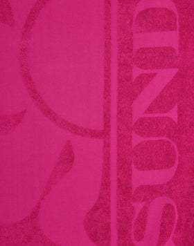 PARATY - JACQUARD BEACH TOWEL WITH LOGO