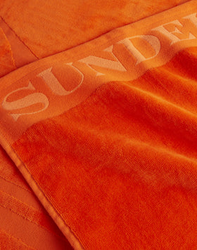 JACQUARD BEACH TOWEL WITH LOGO
