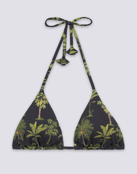 JENNIFER - BOTANICAL PRINT TRIANGLE BIKINI TOP