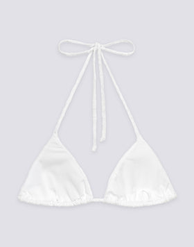 JENNIFER - TRIANGLE TERRY TOP WITH ADJUSTABLE TIES AND SK23 PATTERN