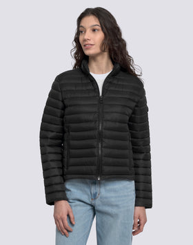 WOMEN'S DOWN JACKET WITH STANDING COLLAR