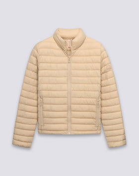WOMEN'S DOWN JACKET WITH STANDING COLLAR