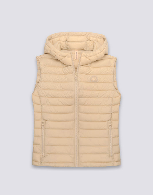 GILET PIUMINO DONNA CON CAPPUCCIO