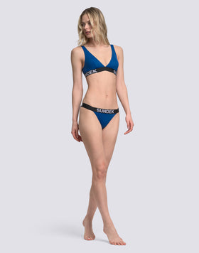 SARITA - HIGH-CUT BOTTOMS WITH ELASTIC JACQUARD LOGO