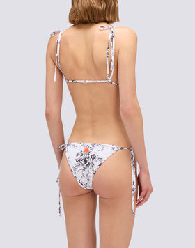 ANITA -  BIKINI BOTTOMS WITH ADJUSTABLE SIDES AND ROSE DE JOIE PRINT