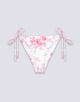 ANITA -  BIKINI BOTTOMS WITH ADJUSTABLE SIDES AND ROSE DE JOIE PRINT